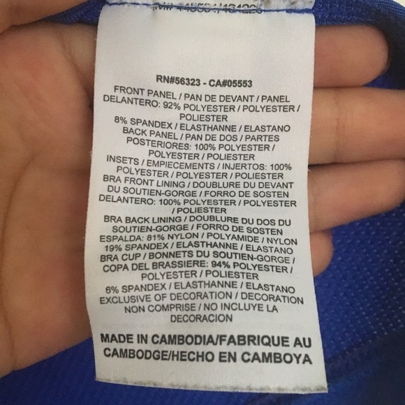 NIKE DRI-FIT Blue Sports Tank Top - Picture 7 of 9